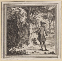 KG 12828
<br/>
Illustratie: Heimelijke ontmoeting bij een grot.
<br/>
<em>Picart, Bernard (1673-1733) - attr.</em>